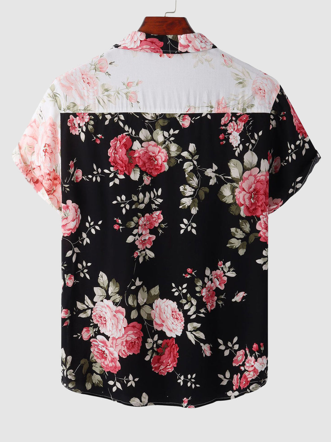 Asher | Men's Floral Button Down Shirt with Short Sleeve