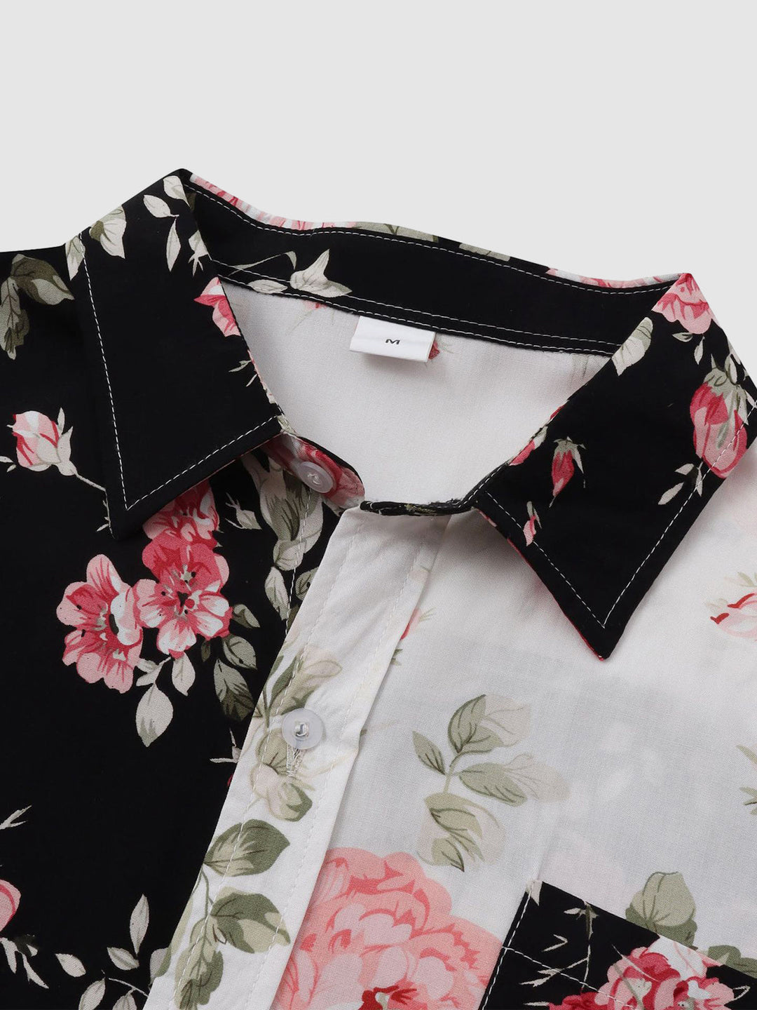 Alexander | Men’s Floral Short Sleeve Shirt with Chest Pocket