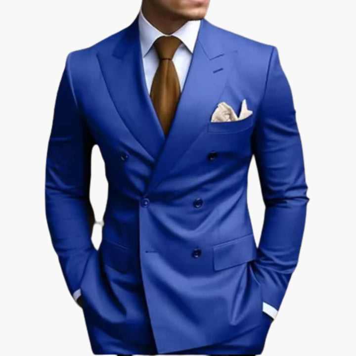 Kevin | Men's Double Breasted Suit with Slim Fit Pants Set