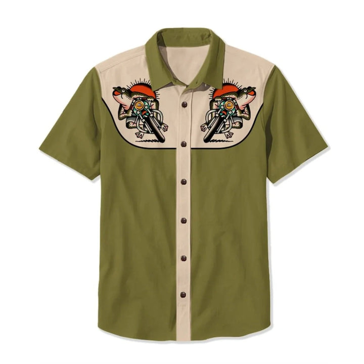 Walter | Men's Floral Print Button Down Shirt