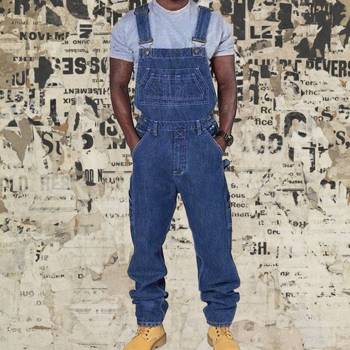 Grayson | Men's Loose Fit Denim Overalls with Multi Pockets