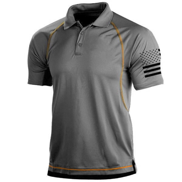 Darius | Men's Sporty Polo Shirt with Trim