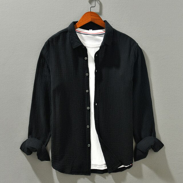 Harlan | Men’s Long-Sleeve Button-Up Summer Shirt