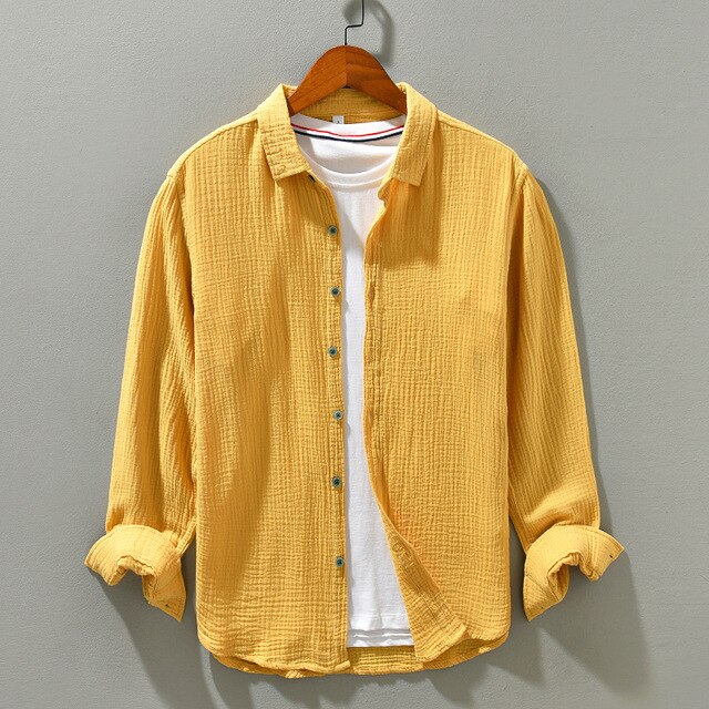 Harlan | Men’s Long-Sleeve Button-Up Summer Shirt