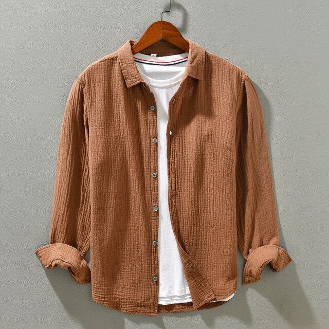 Harlan | Men’s Long-Sleeve Button-Up Summer Shirt
