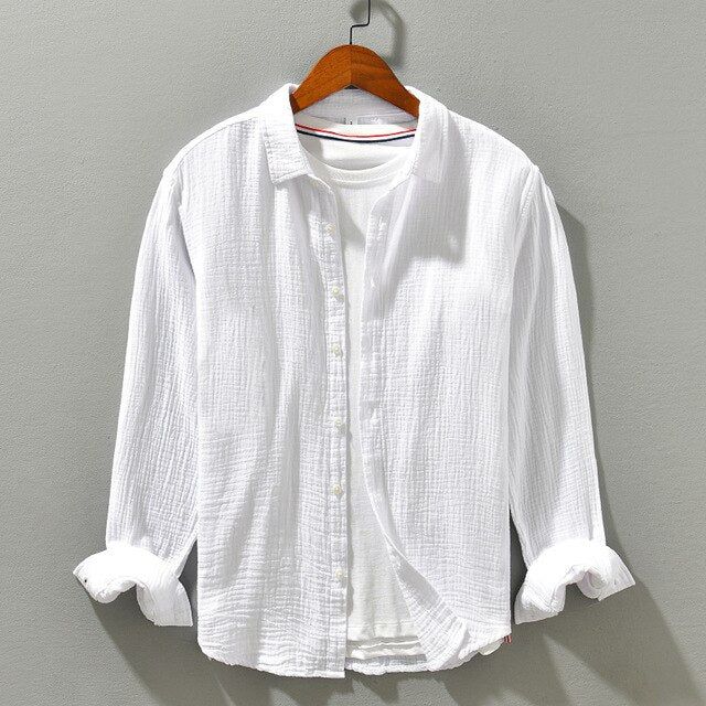 Harlan | Men’s Long-Sleeve Button-Up Summer Shirt
