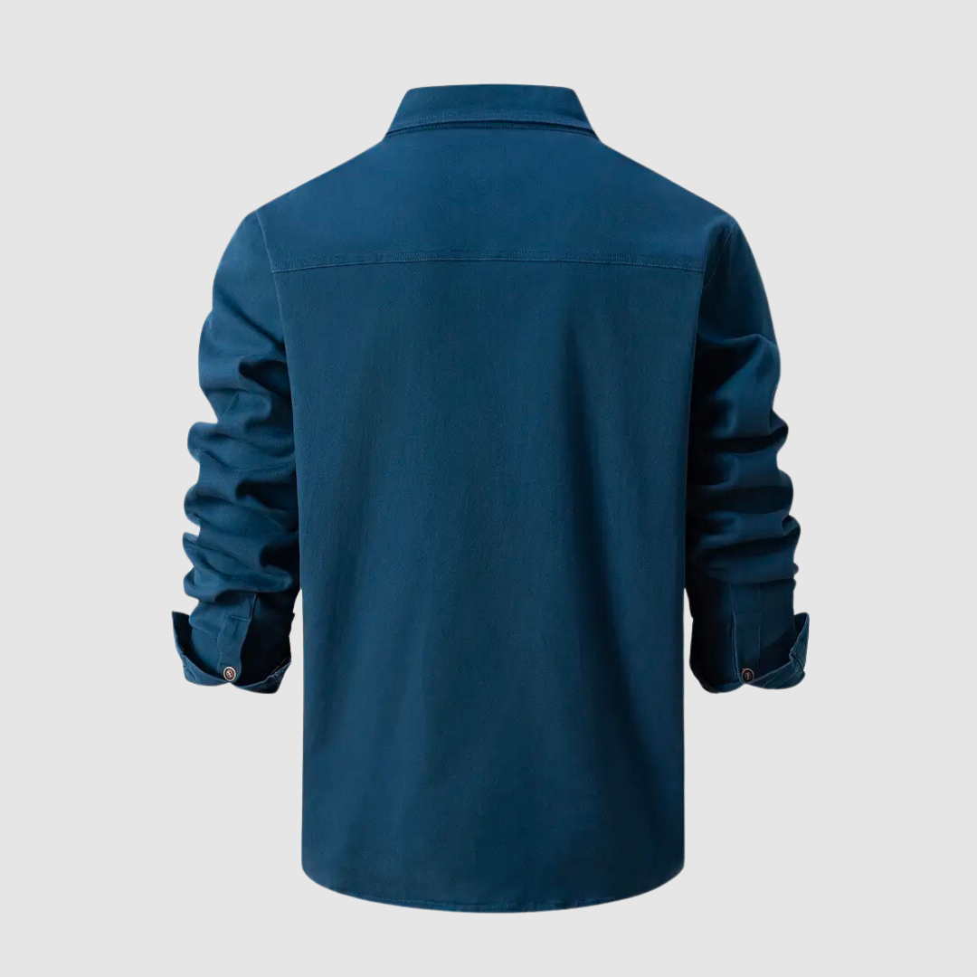 Kellan | Men’s Folded Sleeve Shirt with Pockets