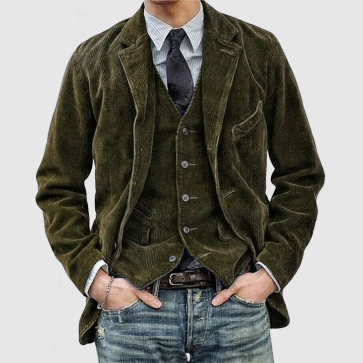 Preston | Men’s Notched Lapel Corduroy Jacket