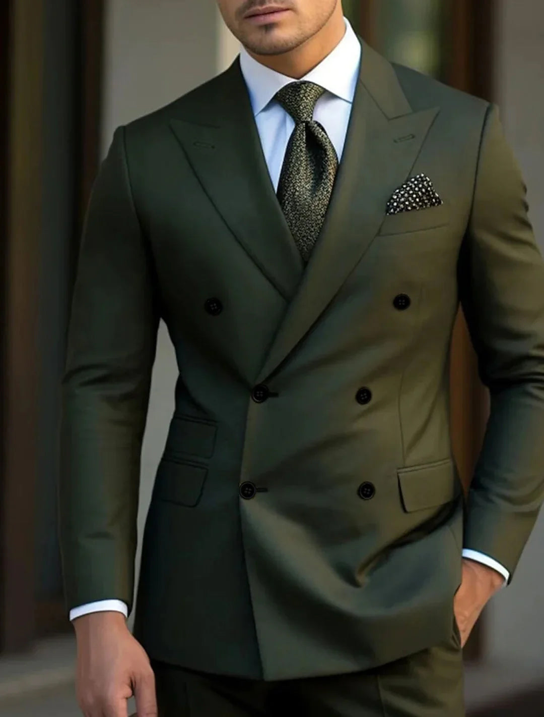 Roman | Men's Tailored Two Piece Formal Suit with Single Breasted Coat and Trouser