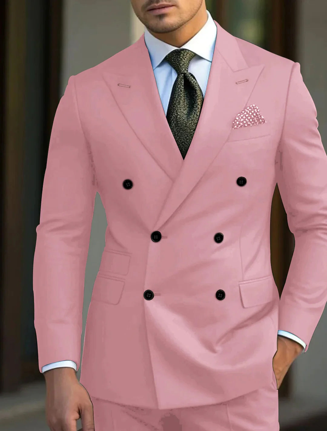 Roman | Men's Tailored Two Piece Formal Suit with Single Breasted Coat and Trouser