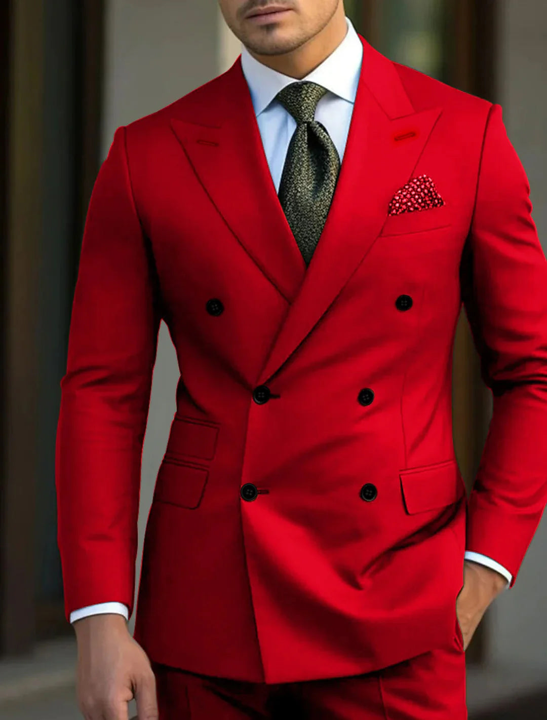 Roman | Men's Tailored Two Piece Formal Suit with Single Breasted Coat and Trouser
