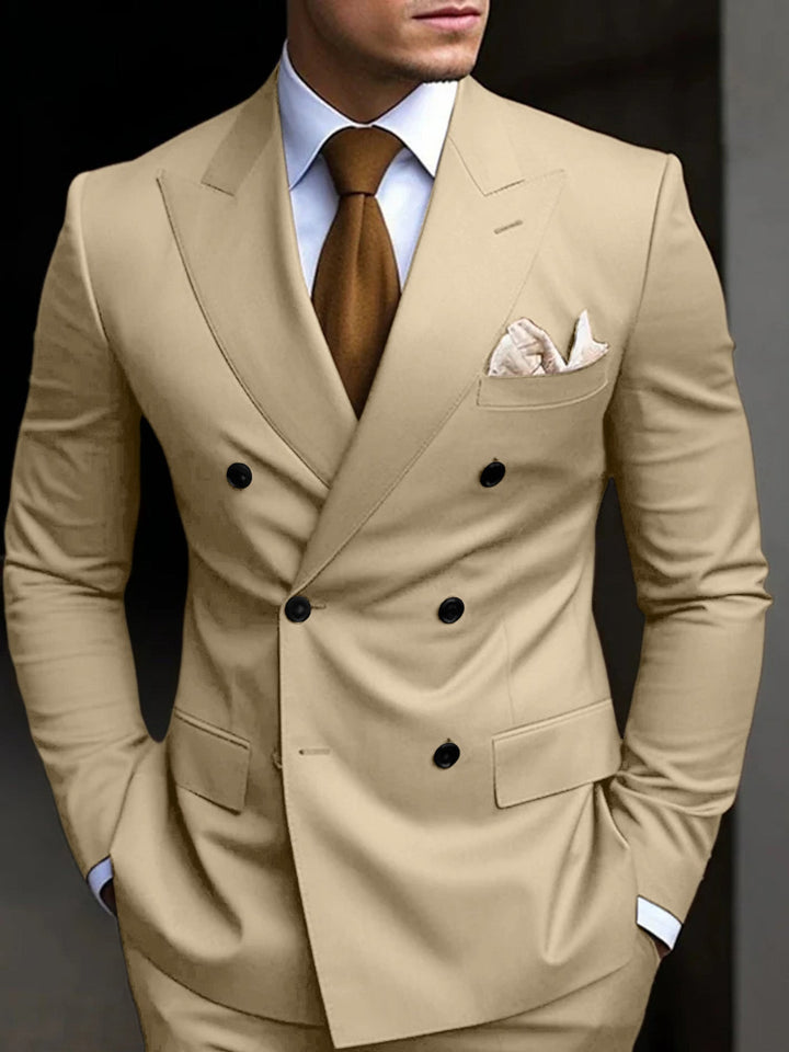 Silas | Men's Double Breasted Two Piece Suit Set with Blazer and Trouser