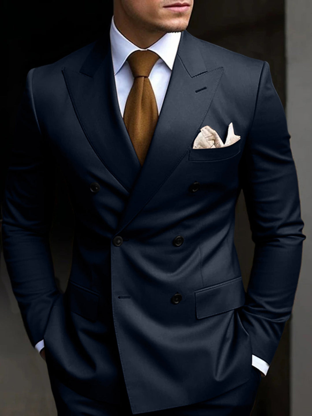 Silas | Men's Double Breasted Two Piece Suit Set with Blazer and Trouser