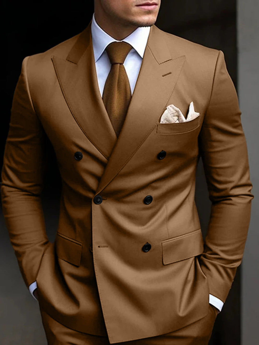 Silas | Men's Double Breasted Two Piece Suit Set with Blazer and Trouser