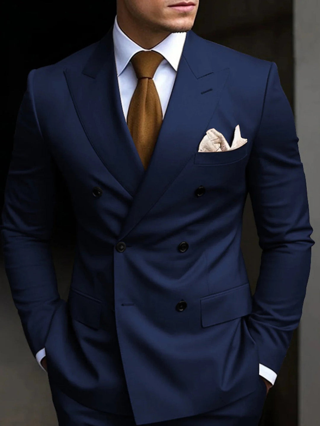 Silas | Men's Double Breasted Two Piece Suit Set with Blazer and Trouser
