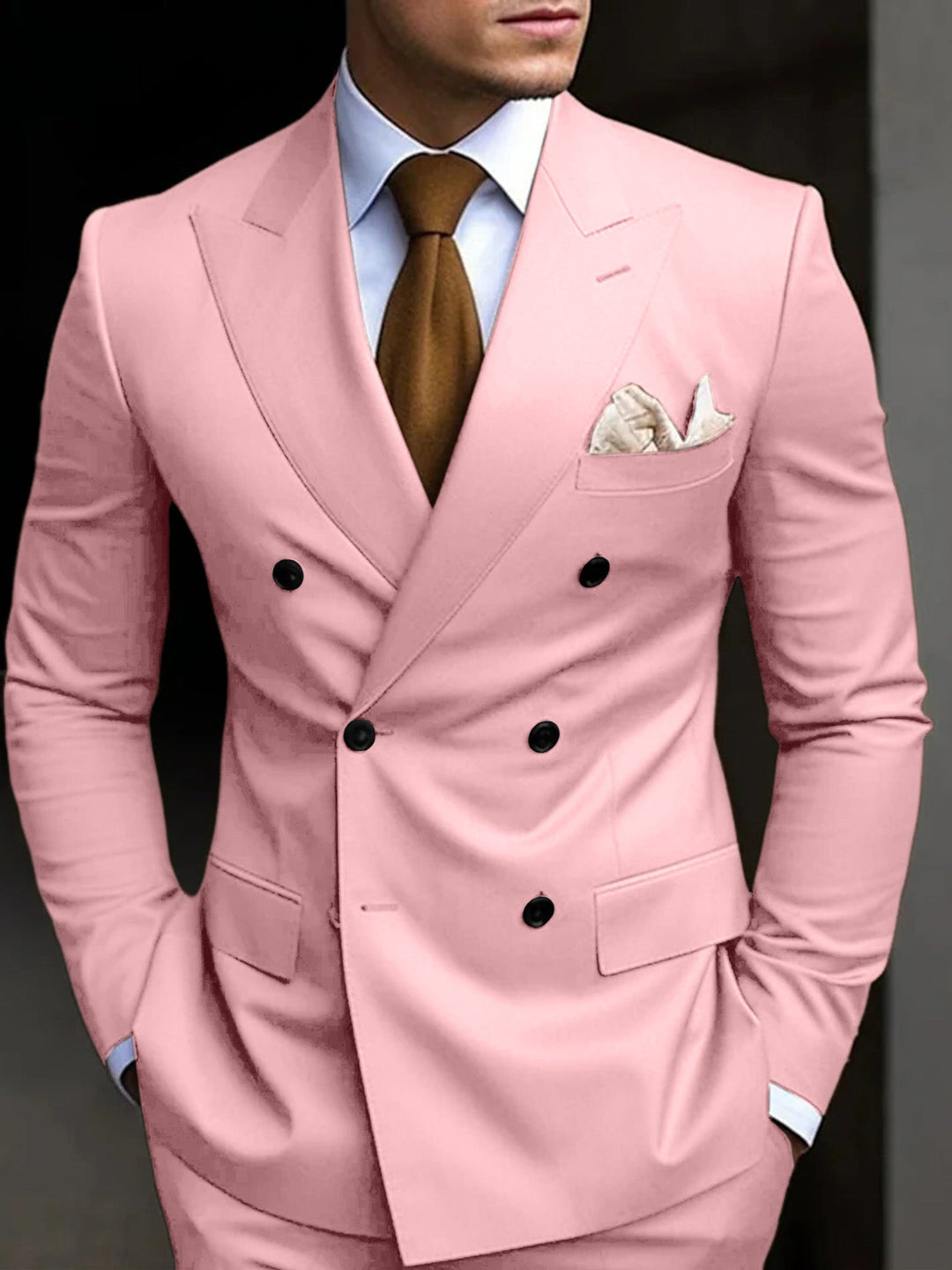 Silas | Men's Double Breasted Two Piece Suit Set with Blazer and Trouser