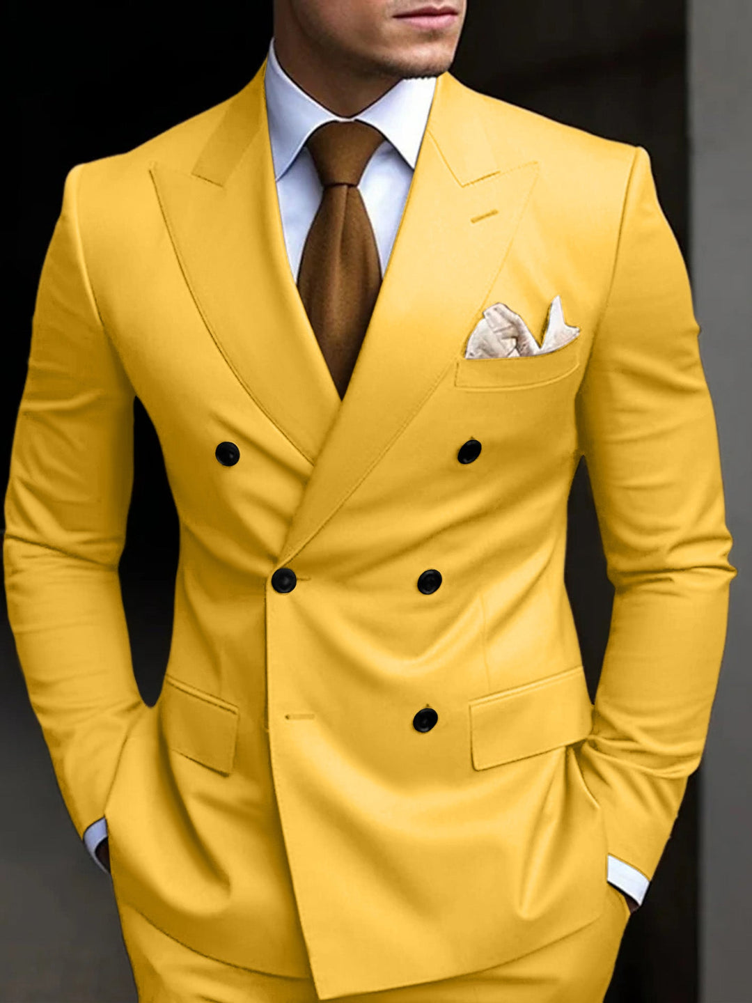 Silas | Men's Double Breasted Two Piece Suit Set with Blazer and Trouser