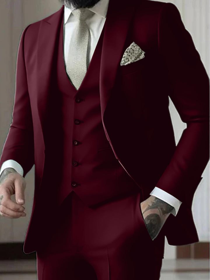 Jasper | Men's Formal Three Piece Suit with Vest, Blazer and Trouser