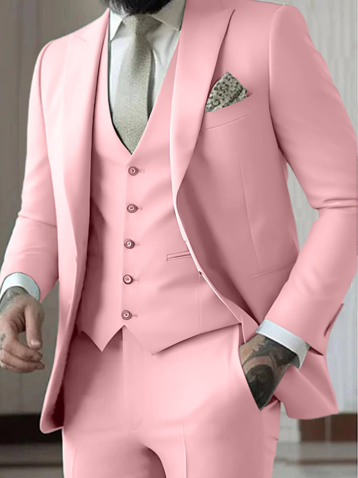 Jasper | Men's Formal Three Piece Suit with Vest, Blazer and Trouser