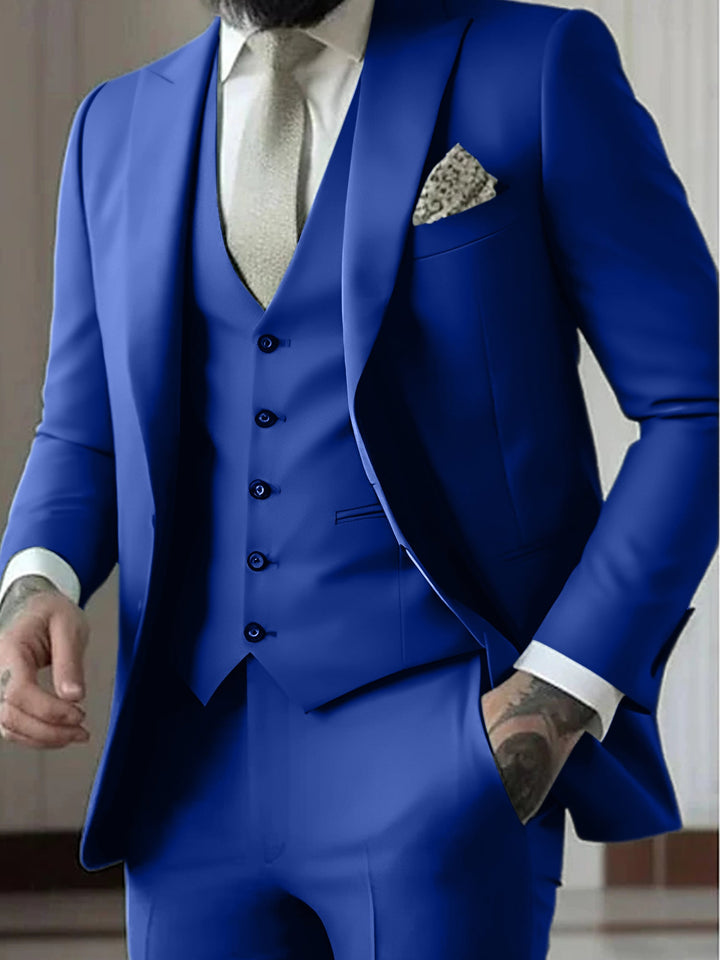 Jasper | Men's Formal Three Piece Suit with Vest, Blazer and Trouser