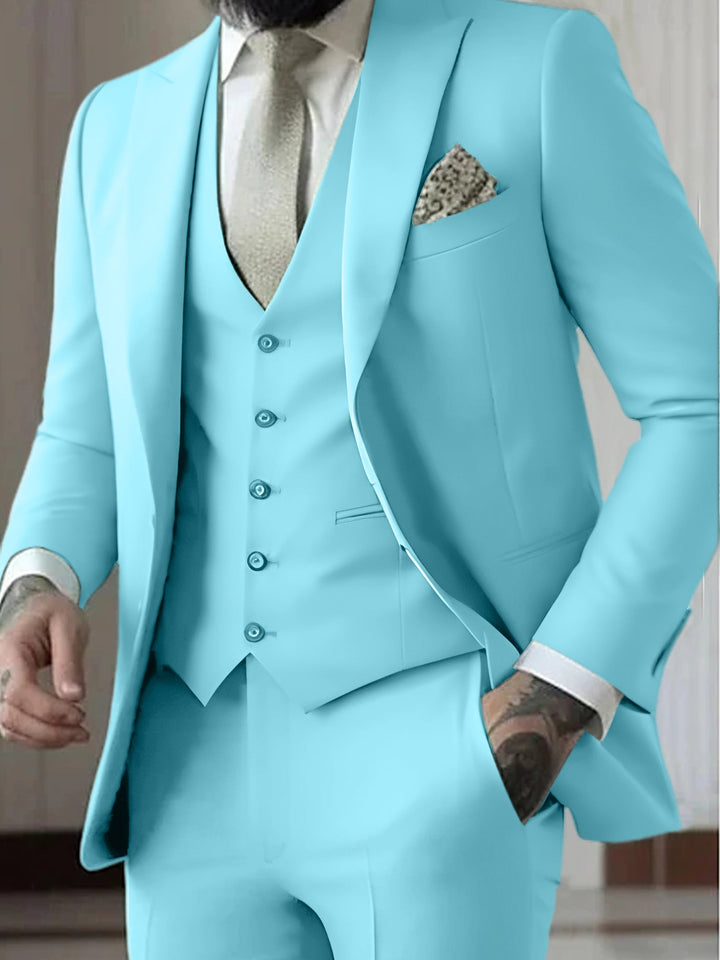 Jasper | Men's Formal Three Piece Suit with Vest, Blazer and Trouser
