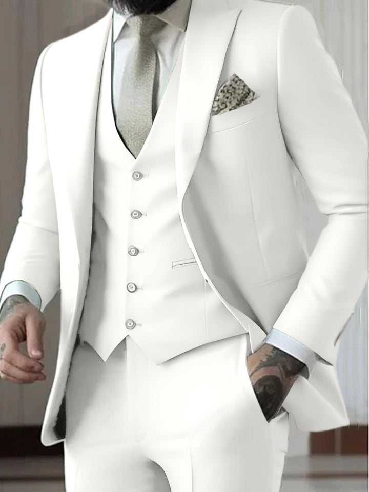 Jasper | Men's Formal Three Piece Suit with Vest, Blazer and Trouser