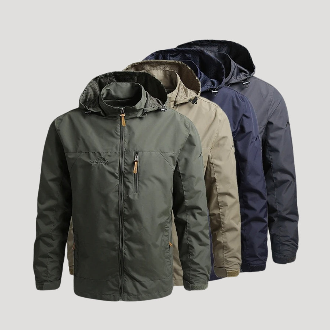 Quill | Men’s Waterproof Rain Jacket with Hood and Zippers