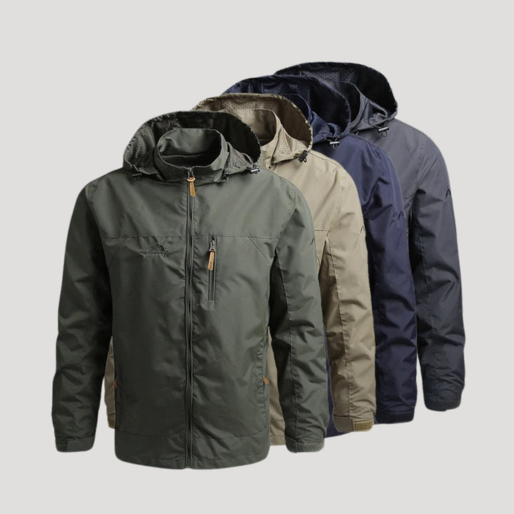 Quill | Men’s Waterproof Rain Jacket with Hood and Zippers