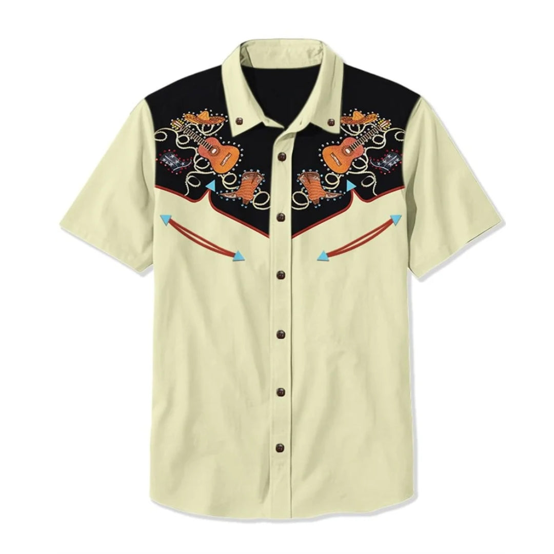 Walter | Men's Floral Print Button Down Shirt