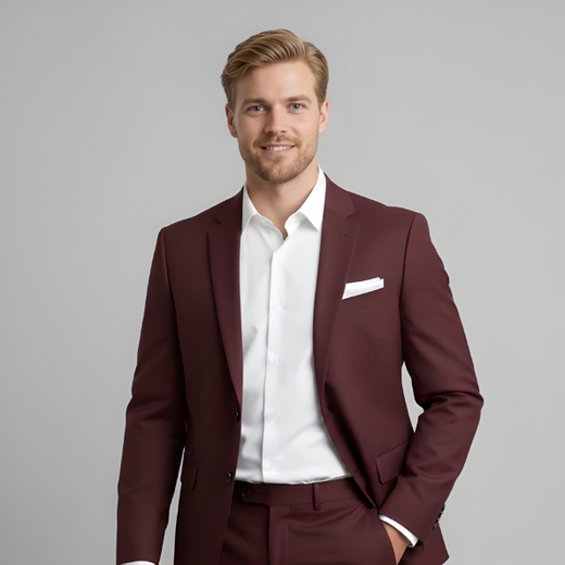 Jasper | Men's Tailored Two Piece Formal Suit with Blazer and Trouser