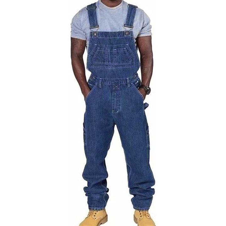 Grayson | Men's Loose Fit Denim Overalls with Multi Pockets