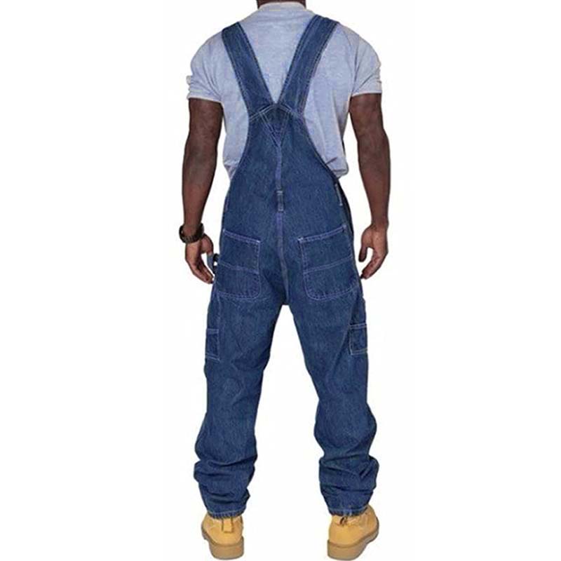Grayson | Men's Loose Fit Denim Overalls with Multi Pockets