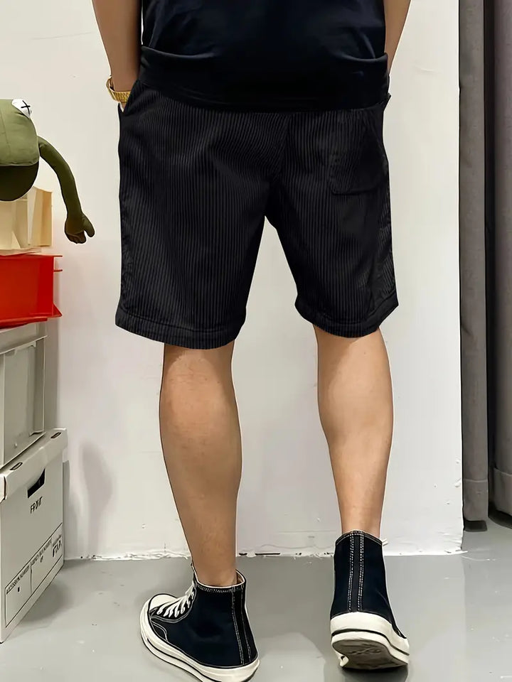 Atticus | Men’s Corduroy Shorts with Striped Drawstring
