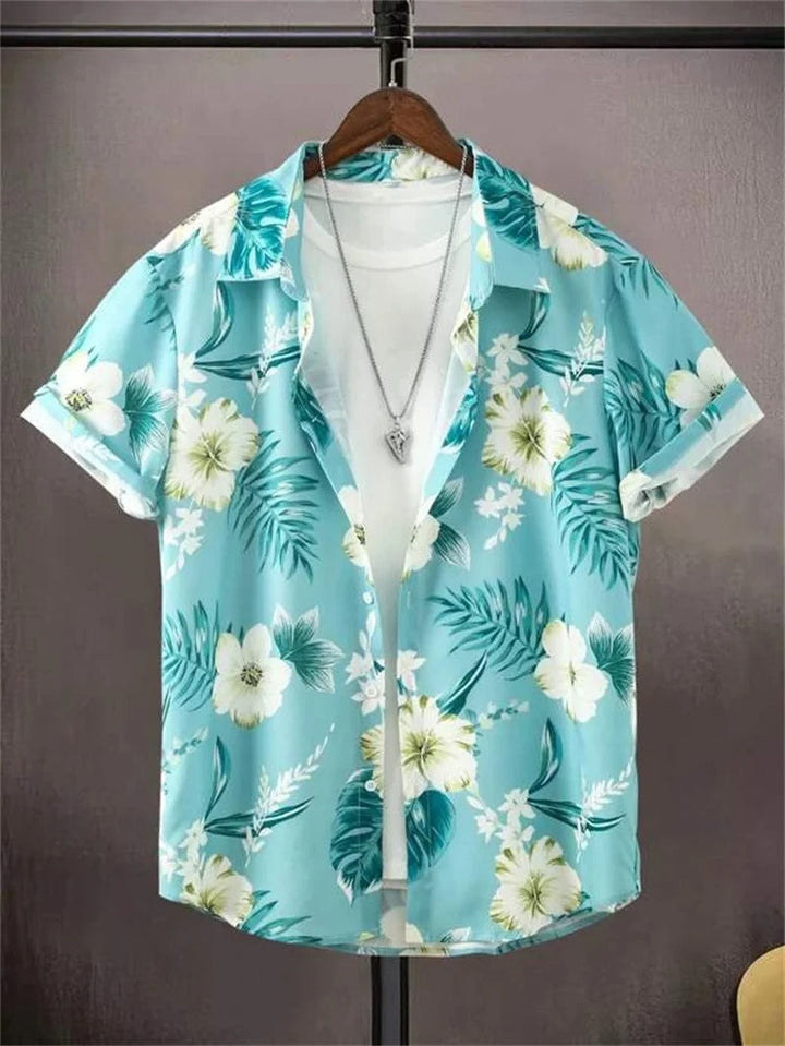 Ulmar | Men’s Tropical Print Short-Sleeve Shirt