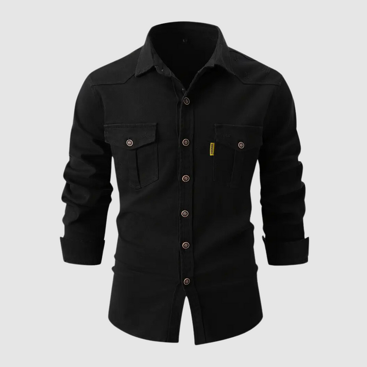 Kellan | Men’s Folded Sleeve Shirt with Pockets