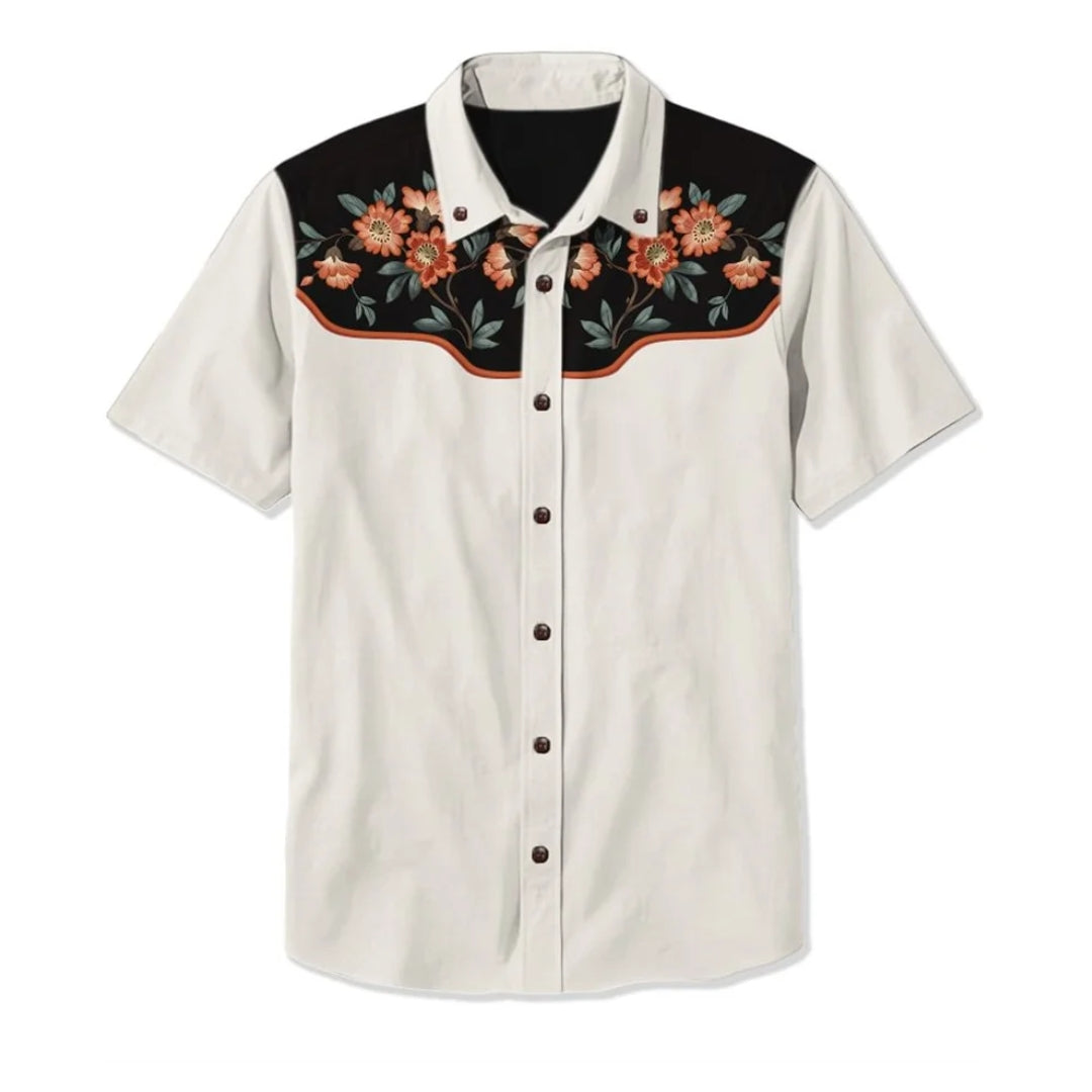 Walter | Men's Floral Print Button Down Shirt