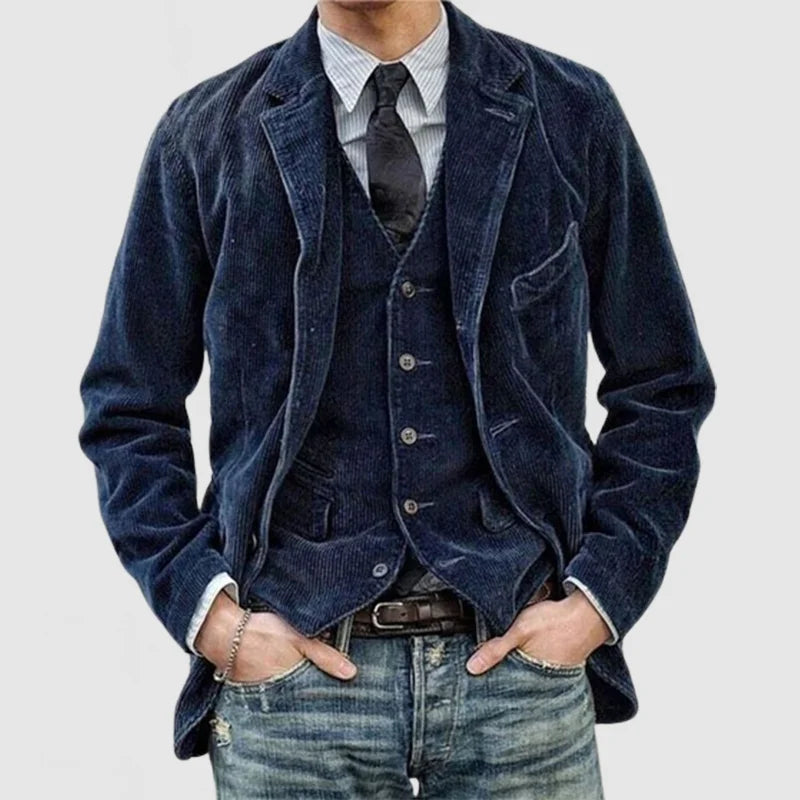 Preston | Men’s Notched Lapel Corduroy Jacket