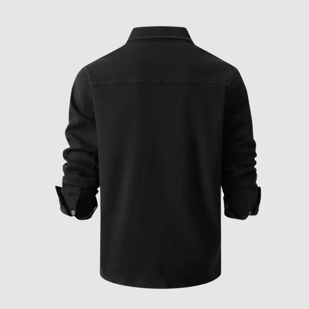 Kellan | Men’s Folded Sleeve Shirt with Pockets