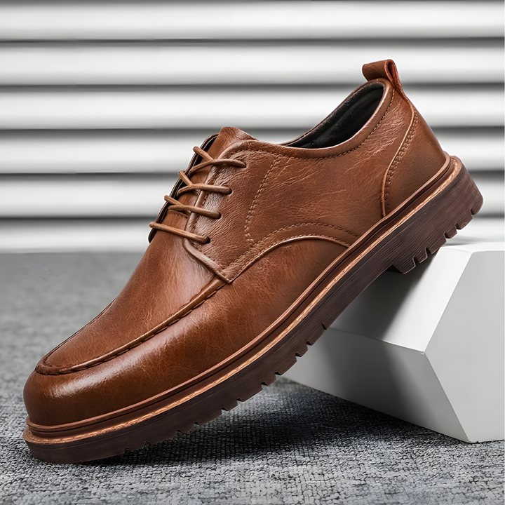 Lucien | Men’s Vintage Leather Shoes with Lace Up