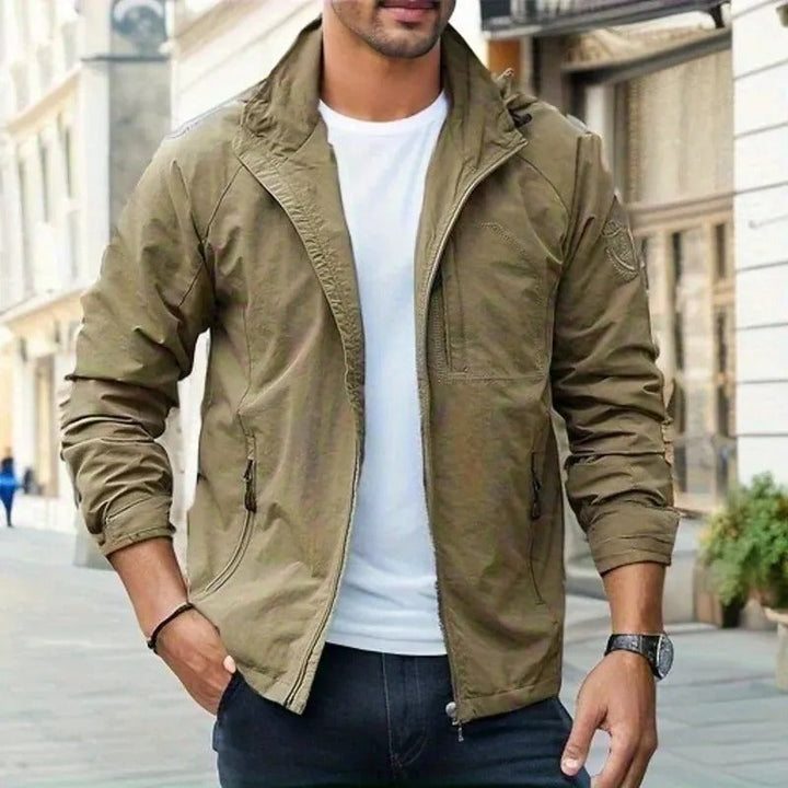 Alex | Men’s Cargo Jacket with Zipper Pockets