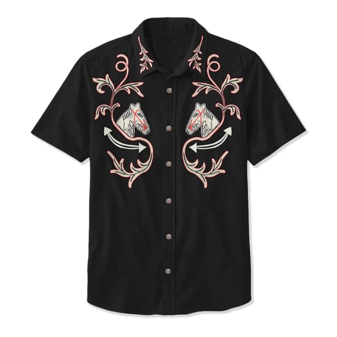 Walter | Men's Floral Print Button Down Shirt
