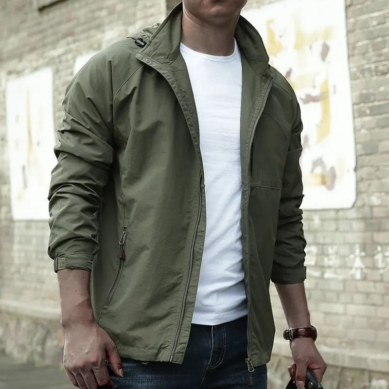 Alex | Men’s Cargo Jacket with Zipper Pockets