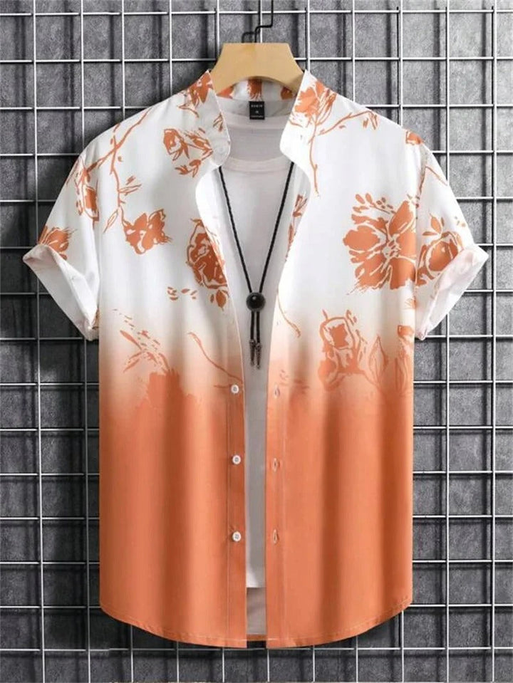 Ulmar | Men’s Tropical Print Short-Sleeve Shirt