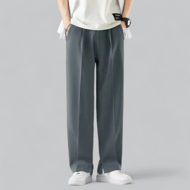 Nolan | Men’s Classic Straight-Leg Trousers with Front Pleat
