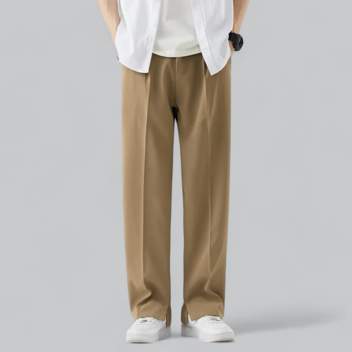 Nolan | Men’s Classic Straight-Leg Trousers with Front Pleat