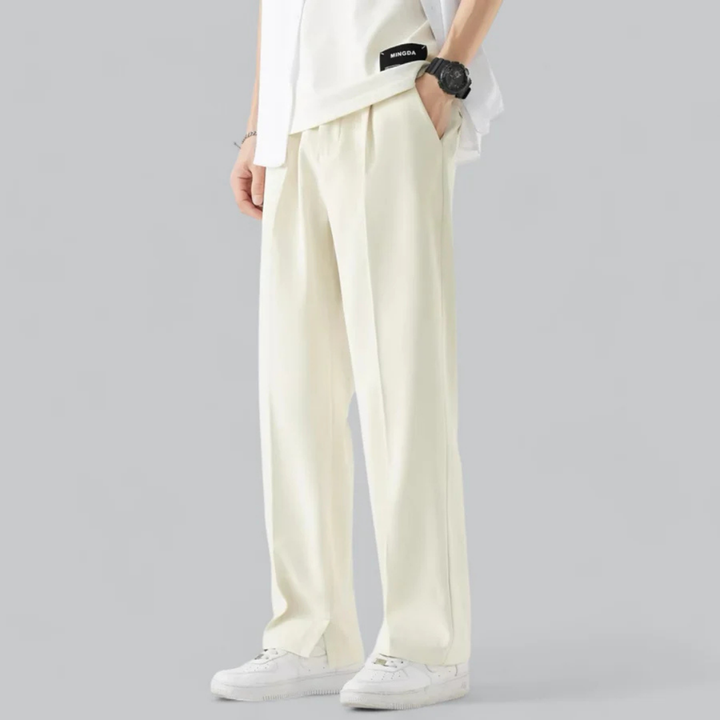 Nolan | Men’s Classic Straight-Leg Trousers with Front Pleat