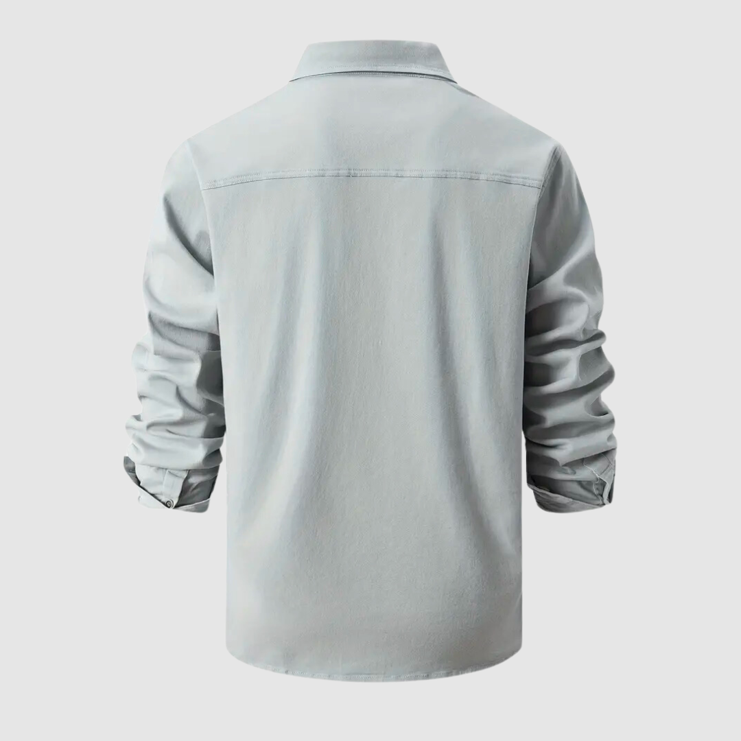Kellan | Men’s Folded Sleeve Shirt with Pockets