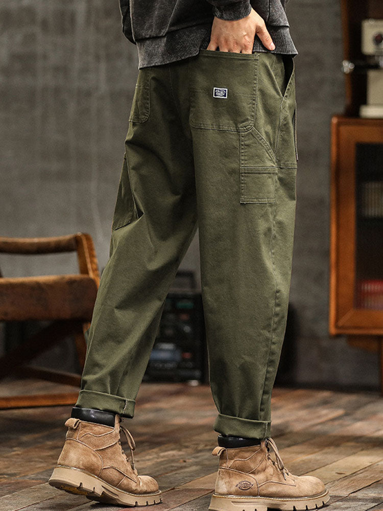 Dylan | Men's Vintage Utility Pants with Drawstring
