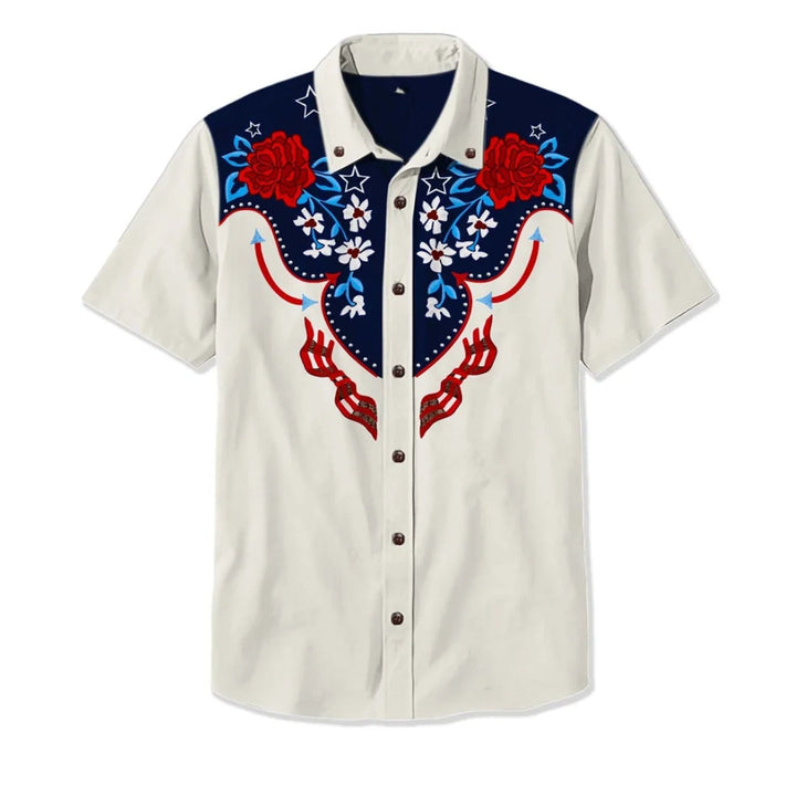 Walter | Men's Floral Print Button Down Shirt