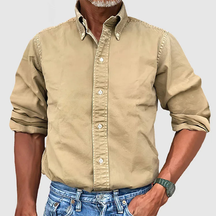 Daryl | Men’s Classic Long Sleeve Shirt with Button Up